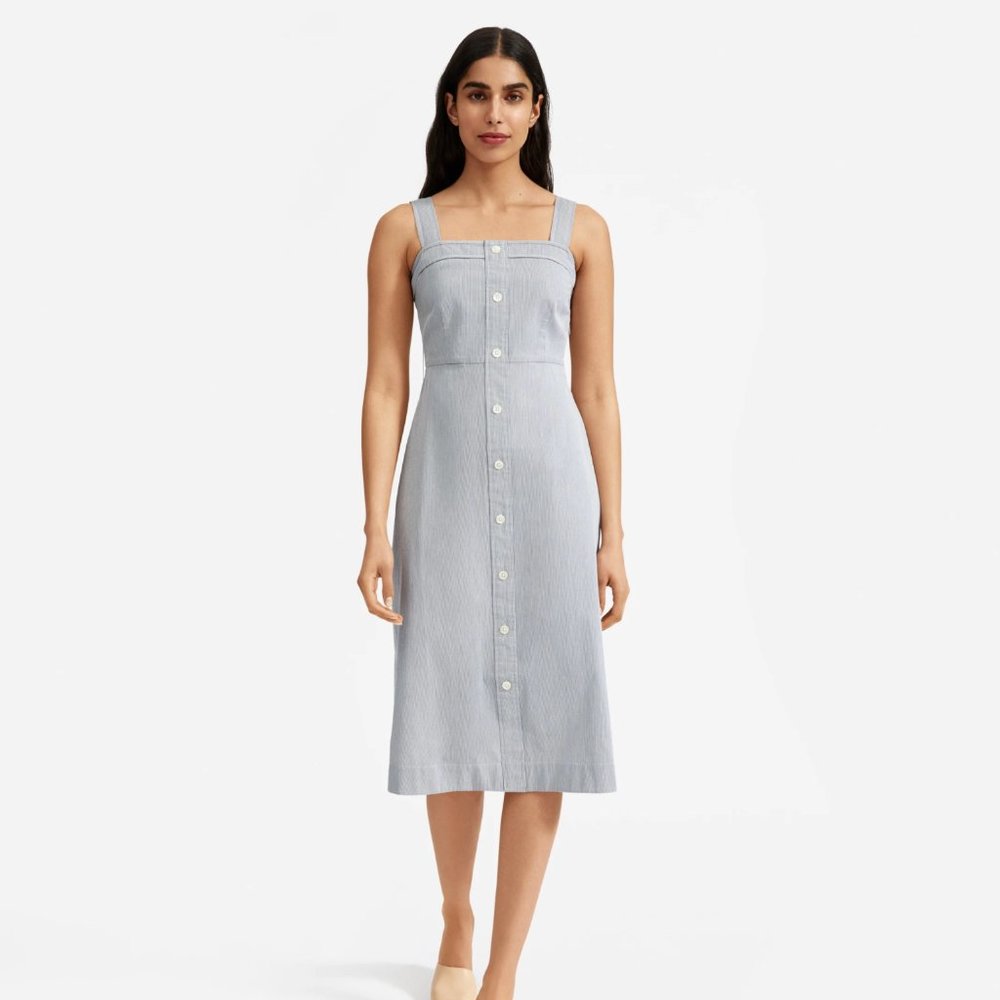 Everlane The Cotton Weave Picnic Dress